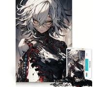 Rompecabezas de Anime de Chica Robot Soldado para Adolescentes, 1000 Piezas, Juguete de razonamiento y Habilidad, Juego Relajante, Corte preciso, (38x26cm)