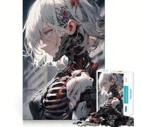 Rompecabezas de Anime de Chica Robot Soldado para Adultos, 1000 Piezas, Juego Inteligente, patrón Tranquilo y Relajante, Regalo increíble (38x52cm)