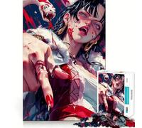 Rompecabezas de Anime de Chica Serpiente para Adultos, 1000 Piezas, Mejora la Memoria, Juego en Grupo, patrón de Montaje, Sorpresa navideña (38x26cm)