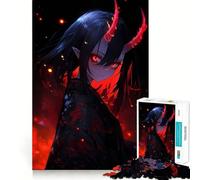 Rompecabezas de Anime de Chicas Demonio para Adultos,1000 Piezas,Juego para estimular la Mente,tamaño Uniforme,Piezas precisas,Ideal para Viajar, ejercitar la Mente (38x52cm)