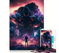 Rompecabezas de Anime de Demonios para Adultos,1000 Piezas,Juego Mental,Regalo,Troquelado de Alta precisión,Actividad Relajante para Grupos en Interiores (38x52cm)