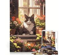Rompecabezas de Anime de Gato Florista de 1000 Piezas para Adolescentes Un Juego de ingenio, Divertido y silencioso Bordes Lisos Regalo de cumpleaños (50x75cm)