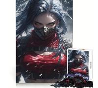 Rompecabezas de Anime de guerreras sexys de 1000 Piezas para Adolescentes Juguete Inteligente para el hogar Corte preciso Regalo Original 38x52cm