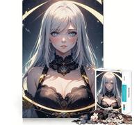 Rompecabezas de Anime de Kali,1000 Piezas,Juego Divertido sin Rebabas,Piezas de Corte Limpio,portátil,Ideal para Viajes (50x75cm)