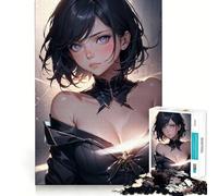 Rompecabezas de Anime de la Chica Sakura con 1000 Piezas,Divertido y con tecnología Avanzada de Corte láser,Ideal para el Entretenimiento en Interiores Durante Las Vacaciones (38x26cm)
