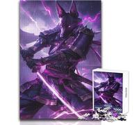 Rompecabezas de Anime de samurái de Perro Pointer de 1000 Piezas para Adolescentes, Juego Divertido de Aprendizaje Consciente, Celebraciones alegres, tamaño 38x52cm