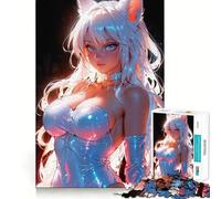 Rompecabezas de Anime de una Zorra Blanca de 1000 Piezas para Adolescentes Estimula la Mente Diversión sin Espacios Ajuste Entretenimiento cautivador para Interiores acogedores (38x52cm)