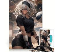 Rompecabezas de Anime de Voleibol Universitario de 1000 Piezas Juego de concentración Mental Corte de precisión Bordes Lisos Actividad Absorbente para Noches tranquilas (38x26cm)