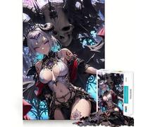 Rompecabezas de Anime Demon Girl,1000 Piezas,Juguete para desarrollar la Capacidad cognitiva,Superficie Lisa y sin Rebabas,Actividad Relajante para Grupos en Interiores (50x75cm)