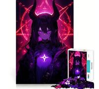 Rompecabezas de Anime Demon Girl,1000 Piezas,Juguete para desarrollar la Capacidad cognitiva,Superficie Lisa y sin Rebabas,Actividad Relajante para Grupos en Interiores (50x75cm)