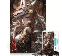 Rompecabezas de Anime Demon Maid de 1000 Piezas,Juguete de construcción Focus,Ajuste Firme,Montaje Seguro,Juguete de Entretenimiento para Interiores (50x75cm)