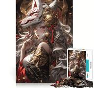 Rompecabezas de Anime Demon Maid de 1000 Piezas para Adultos,Juguete Que desafía la Mente,Corte preciso,alineación, Actividad Divertida para Toda la Familia (38x26cm)