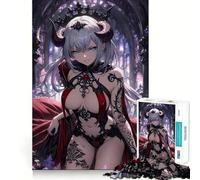 Rompecabezas de Anime Demon Queen,1000 Piezas,Juego de concentración Mental,Corte de precisión,Bordes Suaves,Juego para Construir Conexiones significativas (50x75cm)