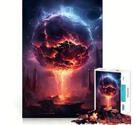 Rompecabezas de Anime Destrucción de la Tierra para Adolescentes,1000 Piezas,Mejora Mental,Juego,tamaño Uniforme,Piezas precisas,Actividad Nocturna Divertida en Familia (50x75cm)