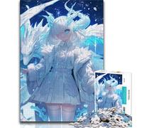 Rompecabezas de Anime Dragon Girl para Adolescentes 1000 Piezas Ideal como Juego Educativo Juguete decoración única para el hogar y Regalos (26x38cm)