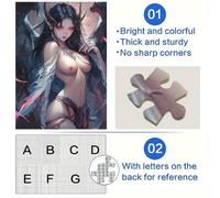 Rompecabezas de Anime Dragon Girl para Adultos 1000 Piezas con Piezas aleatorias y Totalmente entrelazadas para niños de 14 años (50x75cm)