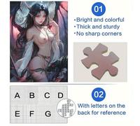 Rompecabezas de Anime Dragon Girl para Adultos, 1000 Piezas, difícil, Ayuda a ejercitar el Cerebro, Juguetes adictivos para Cultivar la Paciencia, Gran Regalo, 50x75cm