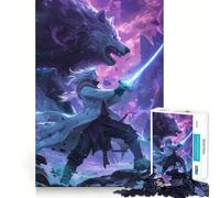 Rompecabezas de Anime El Hechicero de los Lobos de 1000 Piezas para Adultos Juguete Inteligente para Toda la Familia Pieza de Arte de Corte preciso (50x75cm)
