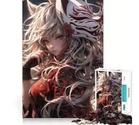 Rompecabezas de Anime,fantasía y Ninjas,1000 Piezas,Juego de concentración Mental,Corte de precisión,Bordes Suaves,Juego para Construir Conexiones significativas (38x26cm)