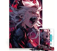 Rompecabezas de Anime futurista con Chica Linda,1000 Piezas,Divertido,para ejercitar la Memoria,con Bordes Lisos y Encaje Forma Divertida de llenar Las Horas Libres (38x26cm)