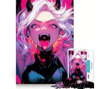 Rompecabezas de Anime futurista con una Linda Chica para Adolescentes,1000 Piezas,Divertido y Estimulante,con componentes Resistentes y de Corte Limpio,Ideal para Crear un Ambiente Acogedor (50x75cm)