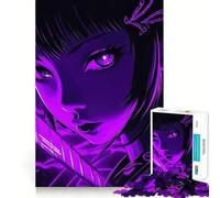Rompecabezas de Anime Geisha para Adultos,1000 Piezas,Juego de Memoria,Ajuste Firme,Montaje Seguro,Juego de construcción de Conexiones significativas (50x75cm)