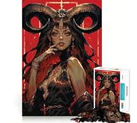 Rompecabezas de Anime Girl Blood Woman de 1000 Piezas,Divertido y fácil de Usar,Cortado con láser para un Ajuste, Ideal para Compartir con Seres Queridos (50x75cm)