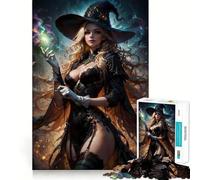 Rompecabezas de Anime La Reina Bruja para Adolescentes, 1000 Piezas, para Mejorar la Memoria, para Disfrutar de un Juego de niños, con Bordes limpios, 38x52cm