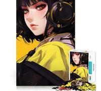 Rompecabezas de Anime Musical para Adultos, 1000 Piezas, Juguete de lógica Resistente, Juego Relajante, Borde Transparente, Regalo artístico (50x75cm)