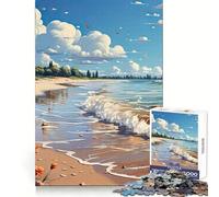 Rompecabezas de Anime para Adolescentes con temática de retiro Junto al mar, 1000 Piezas, Rompecabezas Mental, Juego Casual y Relajante, Regalo conmovedor (50x75cm)