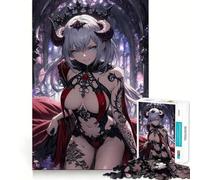 Rompecabezas de Anime Reina Demonio de 1000 Piezas para Adolescentes Juego Que estimula el Cerebro Encaja Perfectamente sin Huecos Actividad Relajante para Grupos en Interiores (38x26cm)