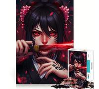 Rompecabezas de Anime Shinobi Geisha de 1000 Piezas para Adolescentes Juguete para Pensar y reflexionar Divertido y fácil de Usar 50x75cm