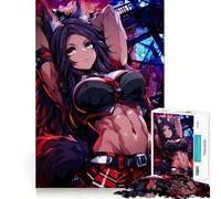 Rompecabezas de Anime Urbano Foxgirl para Adultos,1000 Piezas,Juego Think Boost,Estructura de Encaje precisa,fácil de Aprender,diversión para Toda la Familia (38x26cm)