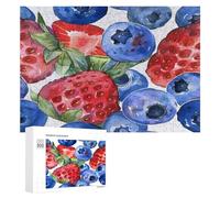 Rompecabezas de arándano y rojo Stawberry de 300/500/1000 piezas, regalos desafiantes personalizados para adultos, 300 piezas