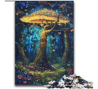 Rompecabezas de árbol de Hongos de ensueño para Adultos, Juguetes desafiantes Cada Pieza es única Diversión Familiar desafiante 70x100cm