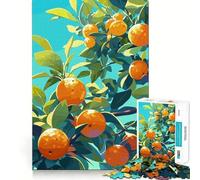 Rompecabezas de árbol de Naranjo con Frutos y Hojas para Adultos, 1000 Piezas, Juguete para ejercitar la Mente, Divertido y Relajante, Ideal para armar, Regalo navideño (50x75cm)