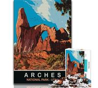 Rompecabezas de Arches Utah para Adolescentes Ayuda a ejercitar el Cerebro Juguetes adictivos para Cultivar la Paciencia Una Obra de Arte 50x75cm