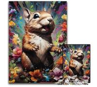 Rompecabezas de Ardilla de 1000 Piezas para Adultos, decoración del hogar, Juego de ingenio, 50x75cm/19,68x29,52 Pulgadas