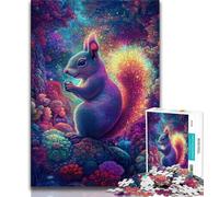 Rompecabezas de Ardilla de fantasía de 1000 Piezas para Adolescentes, Alivia el estrés, Mejora el Amor en Pareja, 50x75cm