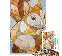 Rompecabezas de Ardilla Dorada de 1000 Piezas para Adolescentes, Juguete de razonamiento y Habilidad, Tranquilo, calmado, Corte Exacto, Sorpresa navideña 38x52cm