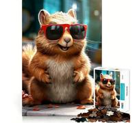 Rompecabezas de Ardillas adorables para Adultos, 1000 Piezas, Juguete de lógica Mental, Suave y Relajante, Corte Firme, Lista de Deseos de Santa Claus 38x52cm