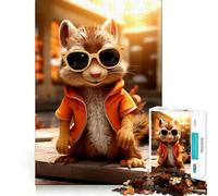 Rompecabezas de Ardillas adorables para Adultos, 1000 Piezas, Rompecabezas para ejercitar la Mente, pasatiempo para el hogar, Imagen para armar, Regalo Memorable 38x52cm