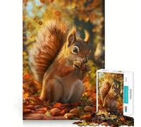 Rompecabezas de Ardillas de 1000 Piezas para Adolescentes Juguete para el Desarrollo Personal Diversión compartida Bordes precisos Artículo de Santa Claus 38x52cm