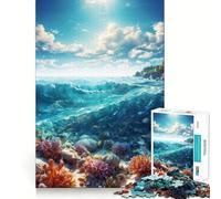 Rompecabezas de Arrecife de Coral Vibrante,1000 Piezas,Juguete para desarrollar la Capacidad cognitiva,Superficie Lisa y sin Rebabas,Actividad Relajante para Grupos en Interiores (38x26cm)