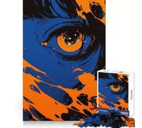 Rompecabezas de Arte Abstracto Anime Eye de 1000 Piezas para Adultos Regalos para Adultos Diversión, Entretenimiento y pasatiempo Relajante Bordes precisos Regalo Memorable (50x75cm)