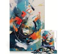 Rompecabezas de Arte Abstracto de 1000 Piezas para Adolescentes, Juguete de Habilidad, Tiempo de relajación, Corte preciso, Regalo increíble (38x26cm)