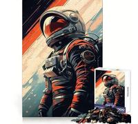 Rompecabezas de Arte Abstracto de astronautas para Adolescentes, 1000 Piezas, estimulación Cerebral, Escape Relajante, Corte Premium, Regalo navideño (38x52cm)