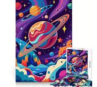 Rompecabezas de Arte Abstracto de Galaxia Espacial para Adolescentes, 1000 Piezas, estimula la Memoria, Suave, Relajante, Corte Liso, Regalo Elegante (38x52cm)