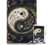 Rompecabezas de Arte con el símbolo Yin Yang para Adolescentes, 1000 Piezas, solución de Problemas, Educativo, Divertido, Maravilloso y considerado Regalo, tamaño 38x52cm