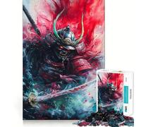 Rompecabezas de Arte de Guerreros samurái de 1000 Piezas para Adultos Fortalece la Memoria, Calma la Mente, cálida Sorpresa (50x75cm)